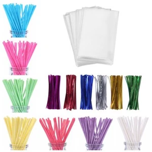 600ct Lollipop Cake Pop Kit Including 200 Lollipop Sticks, 200 Lollipop Bags ... - Picture 1 of 5