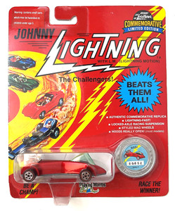 Johnny Lightning - 1993 Commemorative - Red Wasp - New on Card (low number!)
