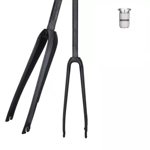 Horquilla de bicicleta de fibra de carbono 700C 32c bicicleta de carretera 1 1/8 flat mount disco horquillas carbono - Imagen 1 de 11