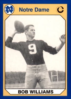 1990 Collegiate Collection Notre Dame #131 Bob Williams - Image 1 of 2