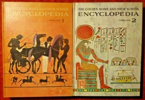 Lot of 2 HC Golden Home and High School Encyclopedia Volumes 1 & 2 Aba-Ani Bar - Picture 1 of 2