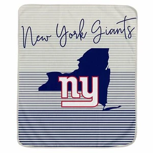 Pegasus Sports NFL New York Giants Unisex-Adult State Stripe Blanket - Picture 1 of 3