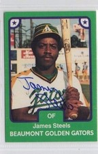 James Steels 1984 TCMA Beaumont Golden Gators signed auto autographed card
