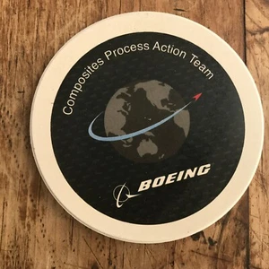 Boeing Flugzeug Air Bus Composites Process Action Team Coaster selten nie benutzt - Bild 1 von 2