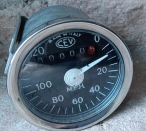 CONTACHILOMETRI contakm CEV scala 0 120 per moto d'epoca ORIGINALE - Foto 1 di 5