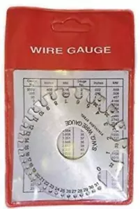 Stainless Steel Round SWG Wire Gauge Measure Wire & Sheet Steel SWG & MM Pouch - Picture 1 of 6