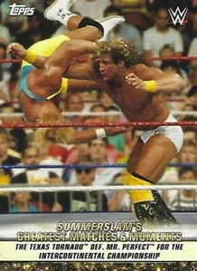 Texas Tornado def Mr Perfect 2019 Topps WWE SummerSlam Greatest Matches Card GM4 - Picture 1 of 12