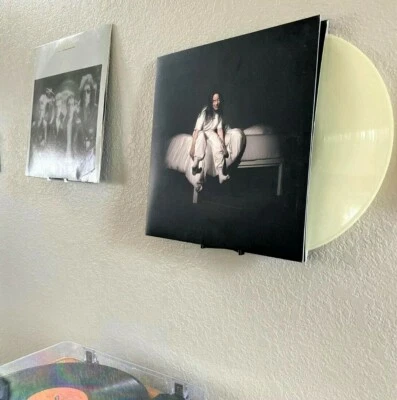 3D LASERS LAB LLC BUY 4 GET 1 FREE| Vinyl Record Album Display/Wall Mount | Damage-Free |Apartment