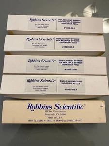 5 Lot Robbins Scientific replacement SYRINGE 100uL 1022-02-0 1060-02-1 - Picture 1 of 1