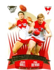 2005 Select AFL Premier series Sydney swans Card PC21 Ball & Bevan