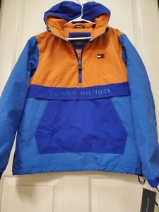 NEW Men's Tommy Hilfiger Blue Orange Med-Heavy Jacket, Sz Large, MSRP 195.00 - Picture 1 of 12