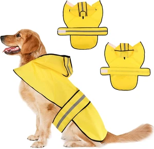 Hunderegenmantel, Regenmantel Hund Wasserdicht, Hunderegenmantel mit Kapuze, Ver - Bild 1 von 7