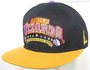The World Famous Harlem Wizards Tricks Hoops & Alley Oops Snapback Cap Black Hat - Picture 1 of 8