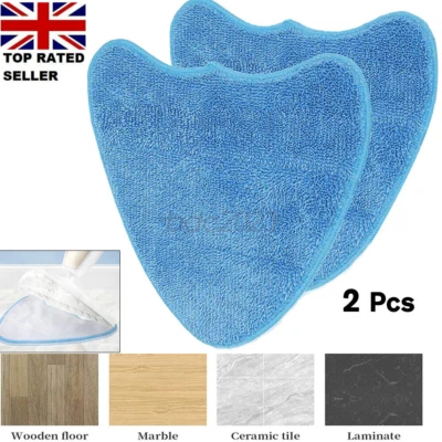 2 x Vax S85-CM Steam Clean Multi Microfibre Cleaning Pads For Steam Cleaner Mops - Image 1 of 4