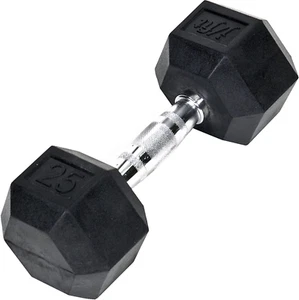 Rubber Hex Dumbbells - 8 Size Options - Hex Shaped Heads Prevent Rolling and Inj - Picture 1 of 7