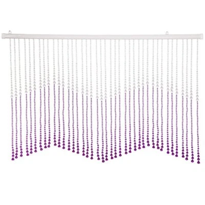 Hermosa cortina de cenefa de acrílico con cuentas para ventana puerta divisor de habitación - púrpura Foto 1 de 2
