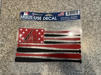 Arizona Diamondbacks Baseball Flag Wincraft Multi-Use Car Decal - Image 1 of 2