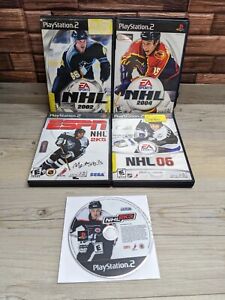 Sony Playstation 2 PS2 5 Hockey Game Lot NHL 2002 2K3 2004 2K5 06