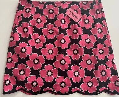 Skort de golfe Golftini Wanderlust estampa floral tamanho 14 novo com etiquetas 17 polegadas - Imagem 1 de 3