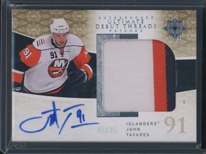 2009-10 Ultimate John Tavares Debut Threads Auto Patch RC /25 Autograph Rookie - Picture 1 of 2
