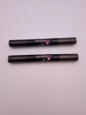 LOTE DE 2 TINTAS INFALÍVEIS LOREAL Sombra 300 MISTRESS NOIR - Imagem 1 de 4