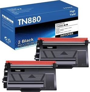 2 Stück TN880 für Brother Tonerkassette Schwarz Hohe Kapazität Kompatibel HL-L6200DW - Bild 1 von 9