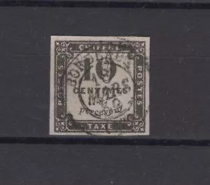 (WH22210) FRANKREICH - 1859, YVERT TAXE 1, CV 350 €, GEBRAUCHT, SIEHE SCANS - Bild 1 von 2