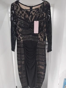 Phase Eight Black Dress. Ladies Size Uk 10 Bnwt - Picture 1 of 4