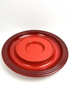 Le Creuset Käse Chip & Dip Tablett Platte Emaille Kirschrot Vorspeisenschale 4-2 - Bild 1 von 5