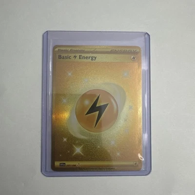 Pokémon TCG Lightning Energy SVI Base 257/198 Gold  NM - Image 1 of 3