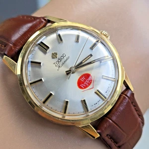 Vintage ZODIAC Hermetic Herren Handaufzug Uhr Cal.61A Swiss 60er Jahre - Bild 1 von 22