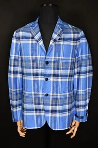 Polo Ralph Lauren Unconstructed Oxford Sport Mantel Blazer Jacke Blau Gr. M - Bild 1 von 11