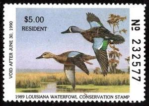 Estados Unidos Scott Louisiana 2 sin usar sin goma de mascar. - Imagen 1 de 1