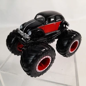 Hot Wheels Monster Trucks Volkswagen Beetle Black & Red 1:64 Mattel - Picture 1 of 16