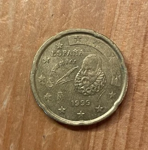 Moneta 20 centów 1999 Hiszpania - Zdjęcie 1 z 3