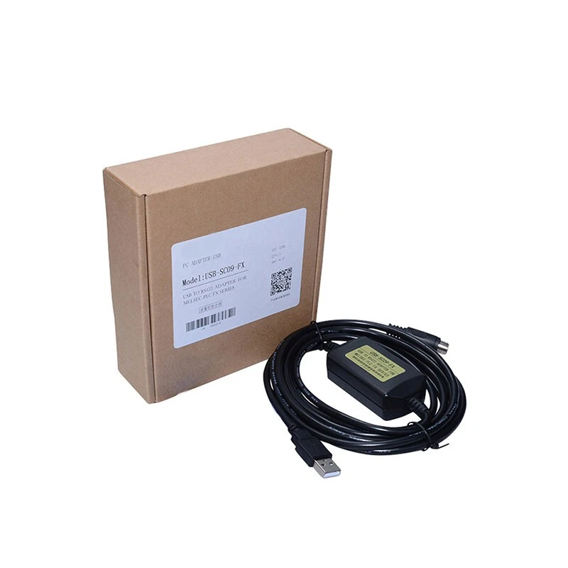 New For Mitsubishi RS422 USB-SC09-FX/USBSC09FX PLC programming cable adapter - Image 1 of 1