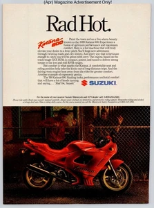 Suzuki Katana 600 Motorcycle Rad Hot Sport Performance Vtg 1989 Advertisement - Picture 1 of 5