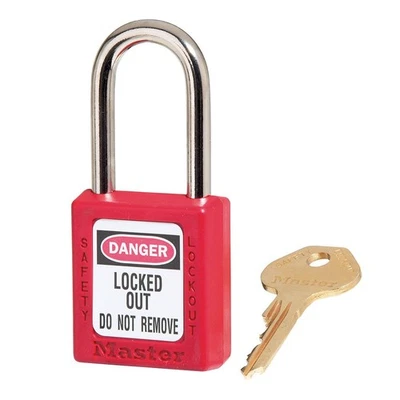MASTER LOCK 6-PK 410KARED 1-1/2in (38mm) wide, 1-3/4in (44m) Lockout Padlock  - Image 1 of 2