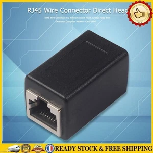 FR RJ45 8P8C Female to Female Ethernet LAN Cable Coupler Extender Plug Adapter - Bild 1 von 12