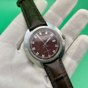 Orologio Verni Vintage Uomo 17 Gioielli Anticoco Antimagnetico Borgogna Dia - Foto 1 di 13