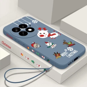 Weihnachten Umhängeband Silikon Handyhülle Für OnePlus 13 13R 12 12R 11R Ace 5 - Bild 1 von 22