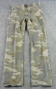 Gap Khakis Mens FITS 31x31 (tag31x32) Lived In Slim Fit Washout Camo Pants - Picture 1 of 13