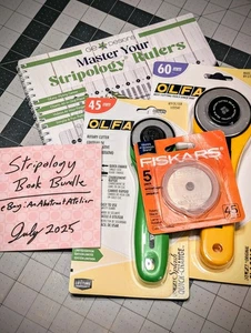 Stripology® BOOK BUNDLE: Master Your Stripology® Rulers + OLFA CUTTERS + BLADES! - Picture 1 of 13