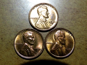 Schöne Gemme Stempelglanz 1935PDS 3 Münzen Lincoln Set Must See! C9 - Bild 1 von 2