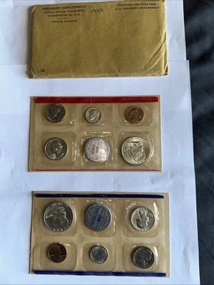 1959 United States P&D 90% Silver Mint Set w/OGP - 10 Coins - Image 1 of 4