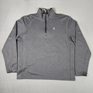 Greyson Pullover Mens XL Gray Tate 1/4 Zip Herringbone Golf Stretch Farmington - Picture 1 of 11