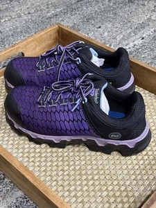 Timberland PRO Women's Powertrain Alloy-Toe Work Shoes A1H1S Black/Purple 8M ESD - Picture 1 of 14