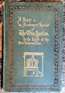 'A Reply To The Academy's Review Of The Wine Question...' J.Ellis MD 1883 - Picture 1 of 7