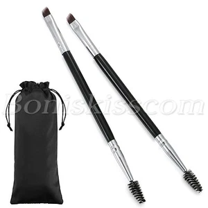 2pcs Pro Double Heads Angled Eyebrow Comb Brush Eyelash Brush Makeup Beauty Tool - Picture 1 of 5