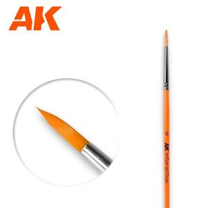 AK Interactive Size 6 Round Synthetic Hair Scale Modeling Paint Brushes - AK606